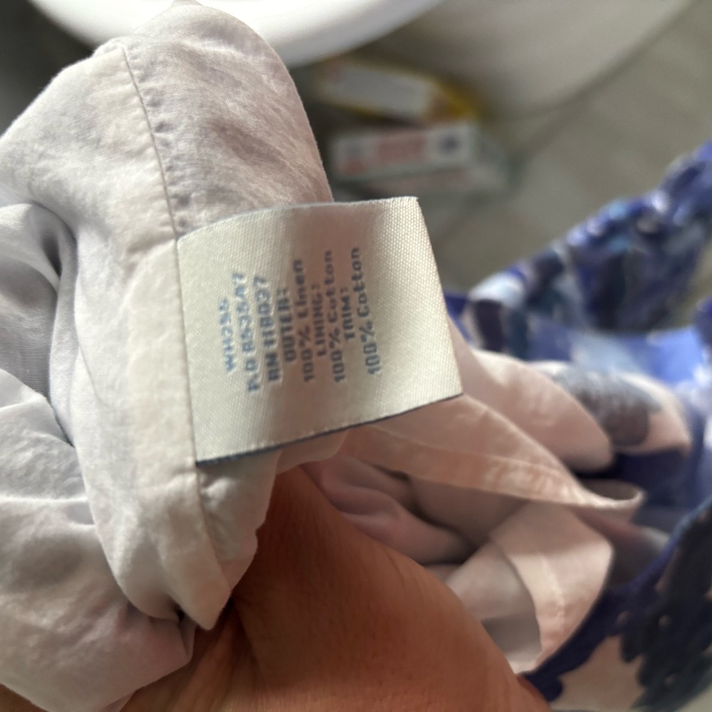 Printed linen Boden dress sz 12 - Picture 5 of 5